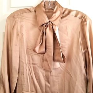 Beautiful Cream Kiton Silk Blouse